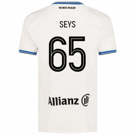 Kandiny Kinder Joaquin Seys #65 Weiß Auswärtstrikot Trikot 2024/25 T-Shirt