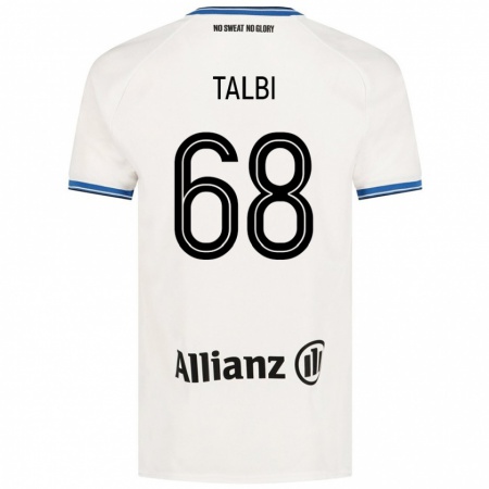 Kandiny Kinder Chemsdine Talbi #68 Weiß Auswärtstrikot Trikot 2024/25 T-Shirt