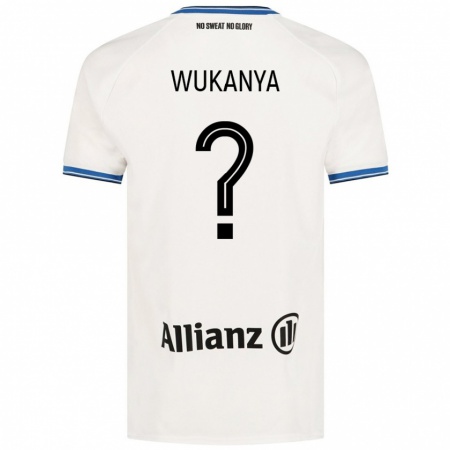 Kandiny Kinder Stéphane Wukanya #0 Weiß Auswärtstrikot Trikot 2024/25 T-Shirt