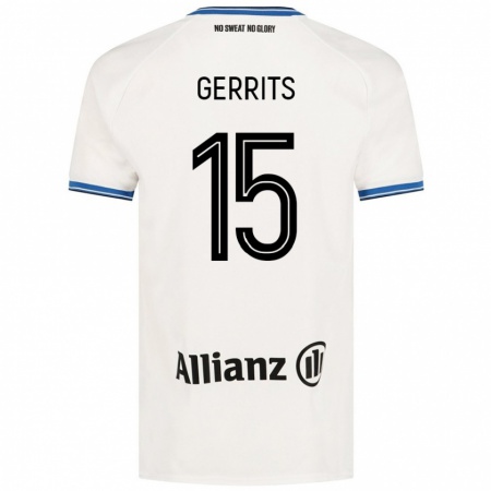 Kandiny Kinder Melanie Gerrits #15 Weiß Auswärtstrikot Trikot 2024/25 T-Shirt