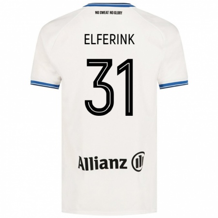 Kandiny Kinder Marie Elferink #31 Weiß Auswärtstrikot Trikot 2024/25 T-Shirt