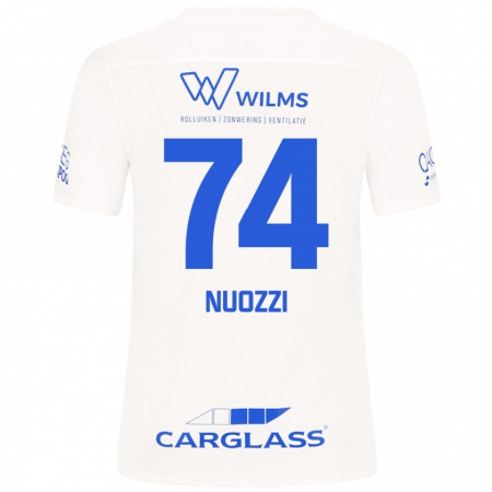 Kandiny Kinder Cédric Nuozzi #74 Weiß Auswärtstrikot Trikot 2024/25 T-Shirt