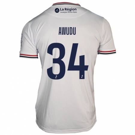 Kandiny Kinder Sumaila Awudu #34 Weiß Auswärtstrikot Trikot 2024/25 T-Shirt