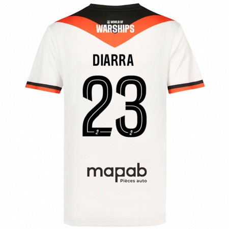 Kandiny Kinder Stéphane Diarra #23 Weiß Auswärtstrikot Trikot 2024/25 T-Shirt