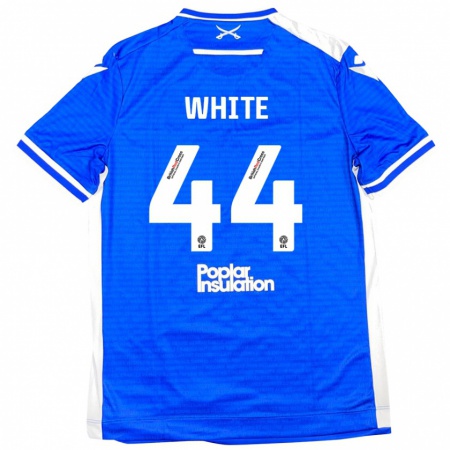 Kandiny Herren Charlie White #44 Blau Weiß Heimtrikot Trikot 2024/25 T-Shirt