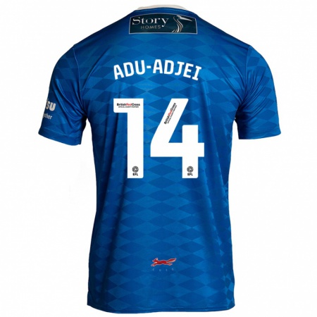 Kandiny Herren Daniel Adu-Adjei #14 Blau Heimtrikot Trikot 2024/25 T-Shirt