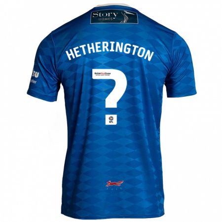 Kandiny Herren Sam Hetherington #0 Blau Heimtrikot Trikot 2024/25 T-Shirt