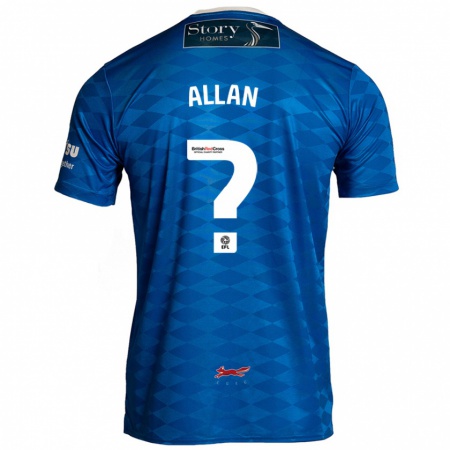 Kandiny Herren Jake Allan #0 Blau Heimtrikot Trikot 2024/25 T-Shirt