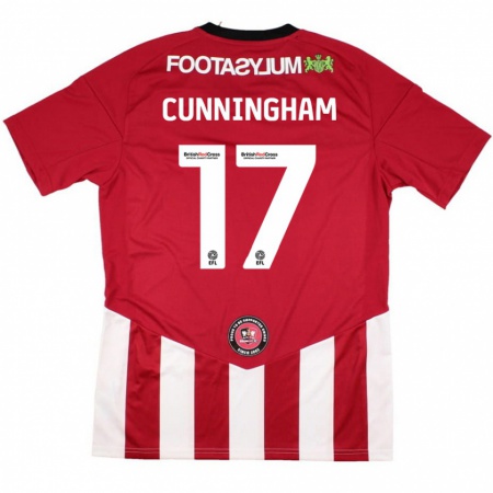 Kandiny Herren Zoe Cunningham #17 Rot Weiß Heimtrikot Trikot 2024/25 T-Shirt