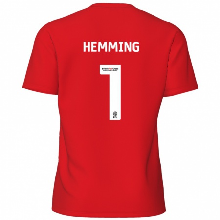 Kandiny Herren Zach Hemming #1 Rot Heimtrikot Trikot 2024/25 T-Shirt