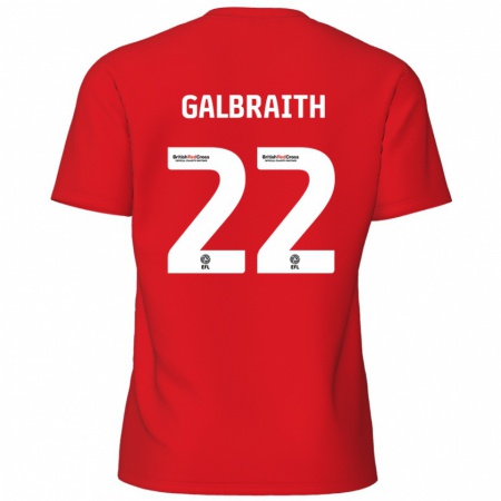 Kandiny Herren Ethan Galbraith #22 Rot Heimtrikot Trikot 2024/25 T-Shirt