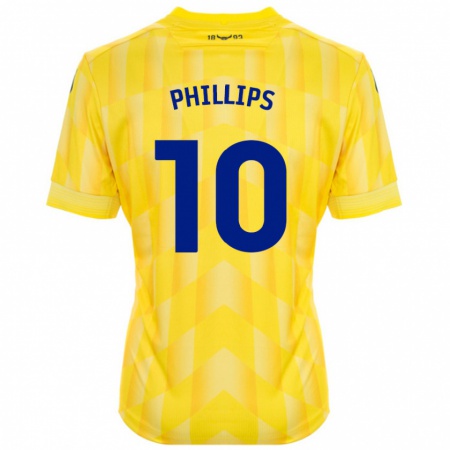 Kandiny Herren Matt Phillips #10 Gelb Heimtrikot Trikot 2024/25 T-Shirt