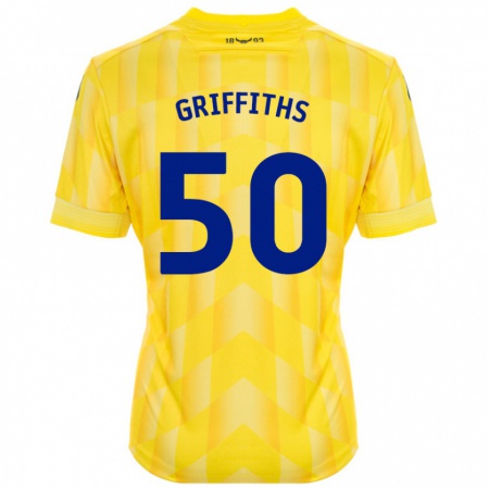 Kandiny Herren Louis Griffiths #50 Gelb Heimtrikot Trikot 2024/25 T-Shirt