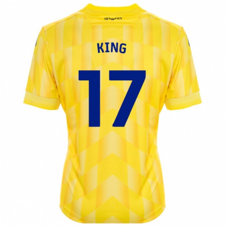 Kandiny Herren Sarah King #17 Gelb Heimtrikot Trikot 2024/25 T-Shirt