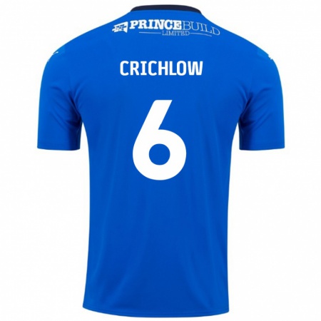 Kandiny Herren Romoney Crichlow #6 Blau Weiß Heimtrikot Trikot 2024/25 T-Shirt