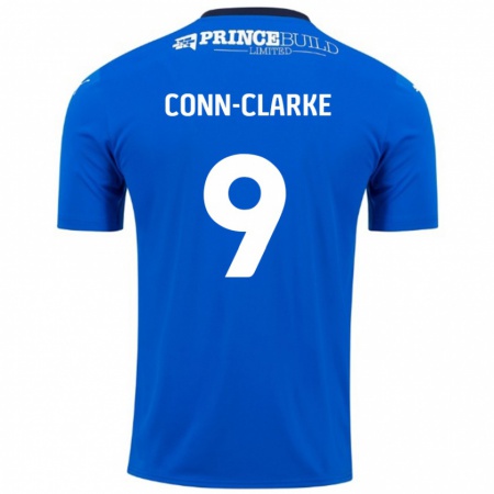 Kandiny Herren Chris Conn-Clarke #9 Blau Weiß Heimtrikot Trikot 2024/25 T-Shirt