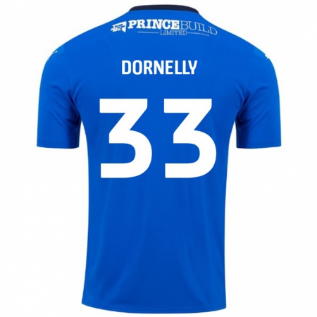 Kandiny Herren James Dornelly #33 Blau Weiß Heimtrikot Trikot 2024/25 T-Shirt