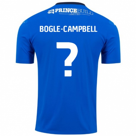 Kandiny Herren Ma'kel Bogle-Campbell #0 Blau Weiß Heimtrikot Trikot 2024/25 T-Shirt