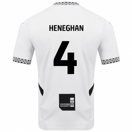 Kandiny Herren Ben Heneghan #4 Weiß Heimtrikot Trikot 2024/25 T-Shirt