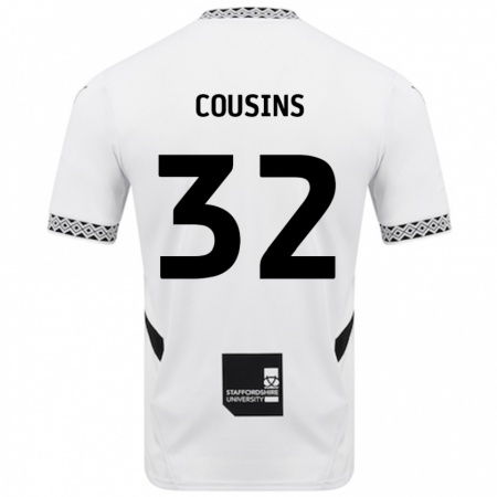 Kandiny Herren Logan Cousins #32 Weiß Heimtrikot Trikot 2024/25 T-Shirt