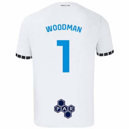 Kandiny Herren Freddie Woodman #1 Weiß Heimtrikot Trikot 2024/25 T-Shirt