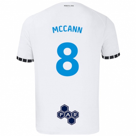 Kandiny Herren Ali Mccann #8 Weiß Heimtrikot Trikot 2024/25 T-Shirt