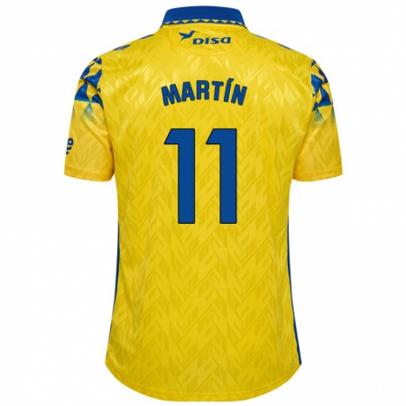 Kandiny Herren Diego Martín #11 Gelb Blau Heimtrikot Trikot 2024/25 T-Shirt