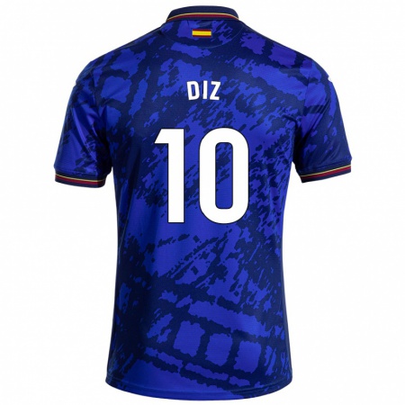 Kandiny Herren Rafa Diz #10 Dunkleres Blau Heimtrikot Trikot 2024/25 T-Shirt