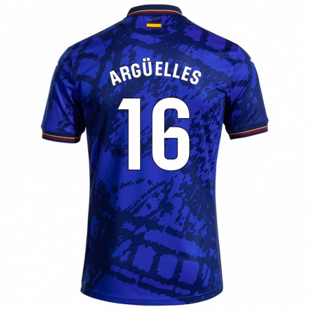 Kandiny Herren David Argüelles #16 Dunkleres Blau Heimtrikot Trikot 2024/25 T-Shirt