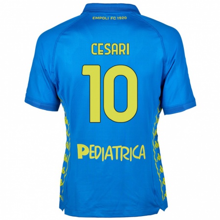 Kandiny Herren Manuel Cesari #10 Blau Heimtrikot Trikot 2024/25 T-Shirt