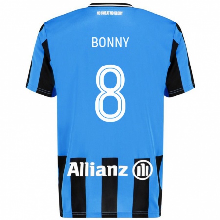 Kandiny Herren Chionne Bonny #8 Himmelblau Schwarz Heimtrikot Trikot 2024/25 T-Shirt