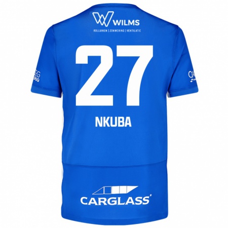 Kandiny Herren Ken Nkuba #27 Blau Heimtrikot Trikot 2024/25 T-Shirt