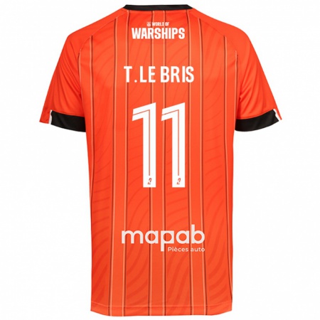 Kandiny Herren Théo Le Bris #11 Orange Heimtrikot Trikot 2024/25 T-Shirt