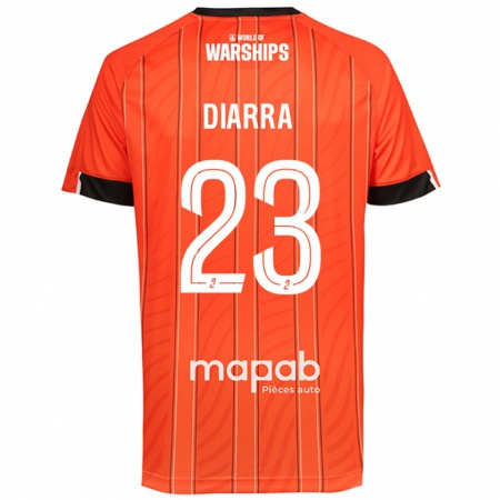 Kandiny Herren Stéphane Diarra #23 Orange Heimtrikot Trikot 2024/25 T-Shirt