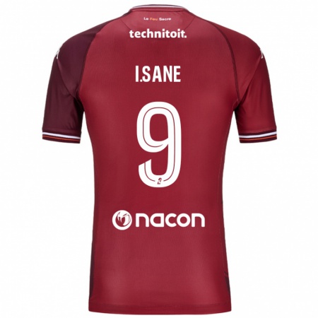 Kandiny Herren Ibou Sané #9 Rot Granata Heimtrikot Trikot 2024/25 T-Shirt