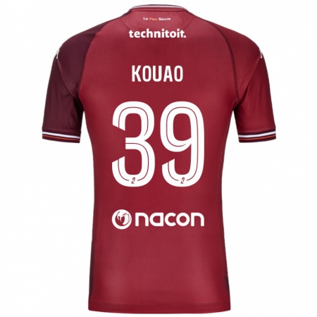 Kandiny Herren Koffi Kouao #39 Rot Granata Heimtrikot Trikot 2024/25 T-Shirt