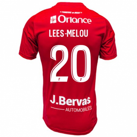 Kandiny Herren Pierre Lees-Melou #20 Rot Weiß Heimtrikot Trikot 2024/25 T-Shirt