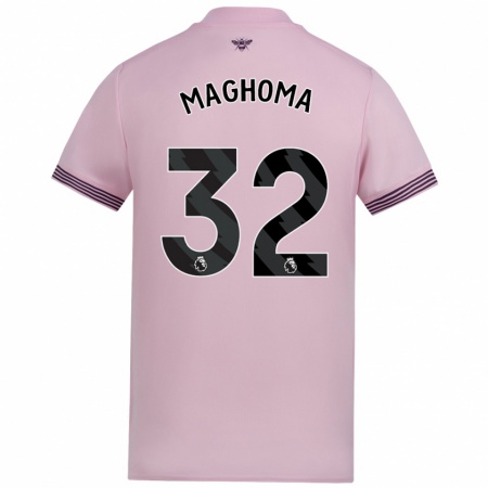 Kandiny Herren Paris Maghoma #32 Rosa Auswärtstrikot Trikot 2024/25 T-Shirt