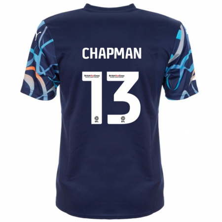 Kandiny Herren Mackenzie Chapman #13 Marineblau Auswärtstrikot Trikot 2024/25 T-Shirt