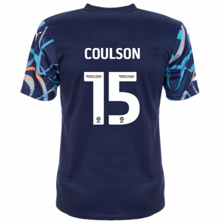 Kandiny Herren Hayden Coulson #15 Marineblau Auswärtstrikot Trikot 2024/25 T-Shirt