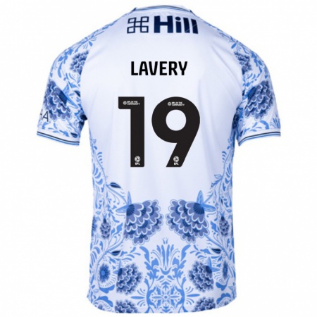 Kandiny Herren Shayne Lavery #19 Weiß Blau Auswärtstrikot Trikot 2024/25 T-Shirt