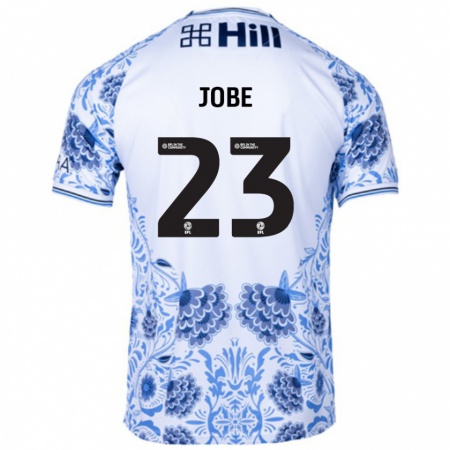 Kandiny Herren Mamadou Jobe #23 Weiß Blau Auswärtstrikot Trikot 2024/25 T-Shirt