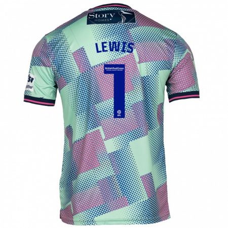 Kandiny Herren Harry Lewis #1 Grün Auswärtstrikot Trikot 2024/25 T-Shirt