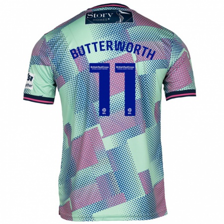 Kandiny Herren Daniel Butterworth #11 Grün Auswärtstrikot Trikot 2024/25 T-Shirt