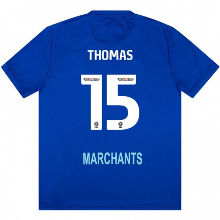 Kandiny Herren Jordan Thomas #15 Grün Auswärtstrikot Trikot 2024/25 T-Shirt