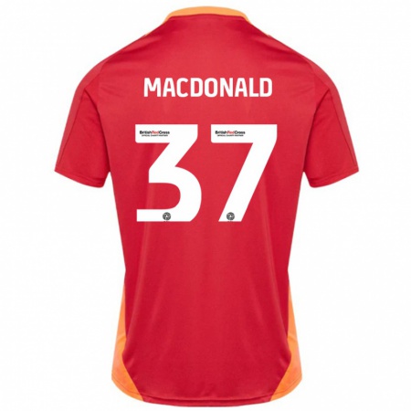 Kandiny Herren Shaun Macdonald #37 Blau Cremeweiß Auswärtstrikot Trikot 2024/25 T-Shirt