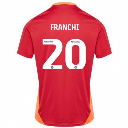 Kandiny Herren Matilda Franchi #20 Blau Cremeweiß Auswärtstrikot Trikot 2024/25 T-Shirt