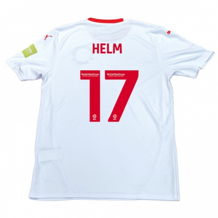 Kandiny Herren Mark Helm #17 Weiß Auswärtstrikot Trikot 2024/25 T-Shirt