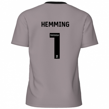 Kandiny Herren Zach Hemming #1 Grau Auswärtstrikot Trikot 2024/25 T-Shirt