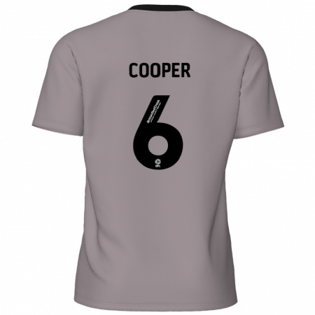 Kandiny Herren Brandon Cooper #6 Grau Auswärtstrikot Trikot 2024/25 T-Shirt